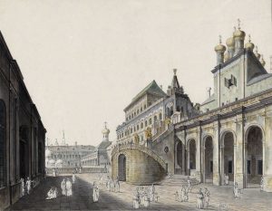 Галактионов С.Ф. Вид на Боярскую площадку Кремля в сторону двора
