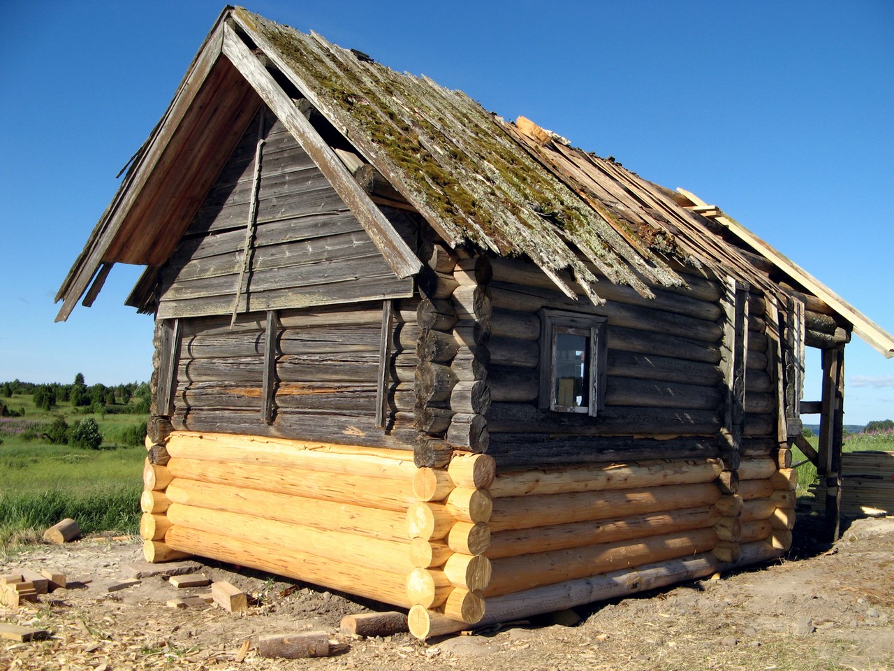 Инициативная реставрация старинной часовни на Водлозере