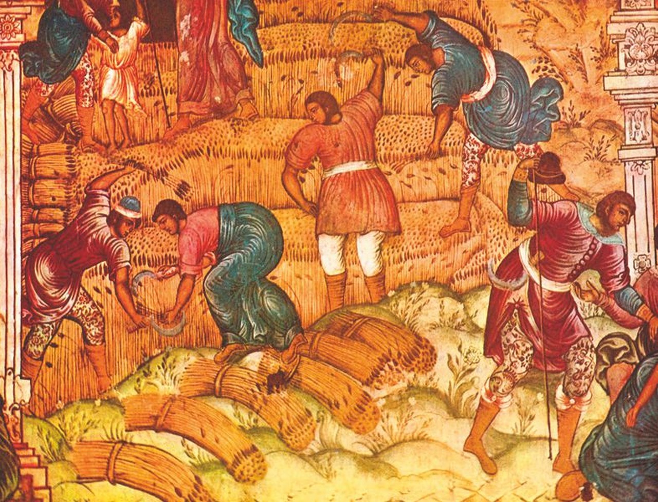 Фрагмент фрески «Жатва».